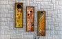 Wallity Cuadro Decorativo Gustav Klimt - Juego de 3 Piezas KZM393